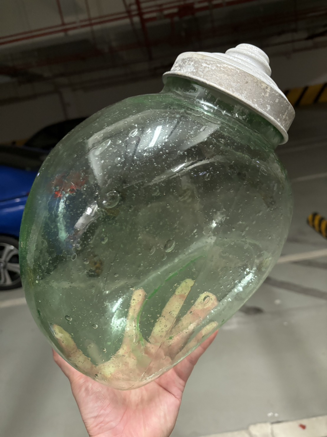 早期 柑阿店 兔型玻璃瓶