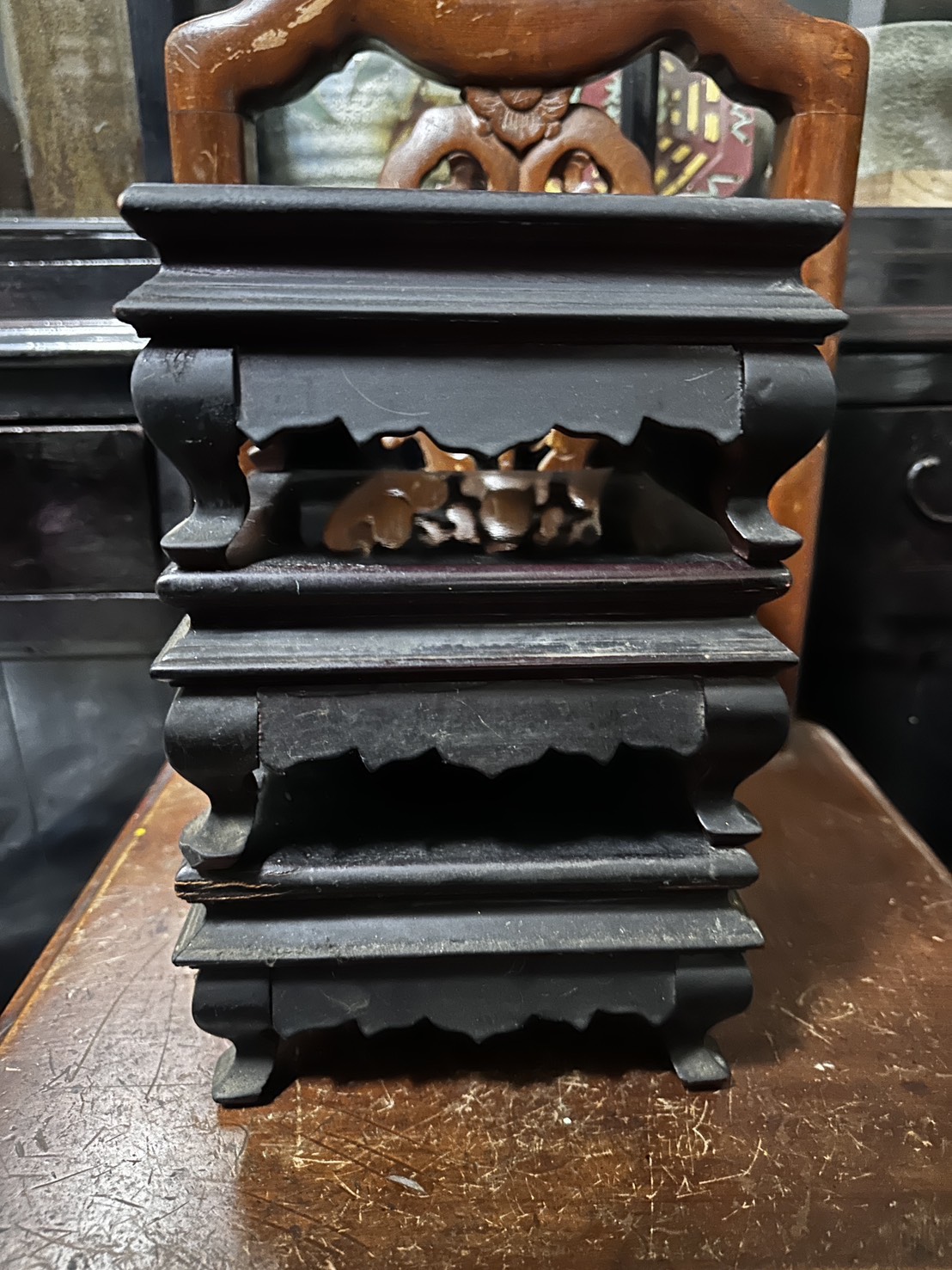 木几桌 三件合售