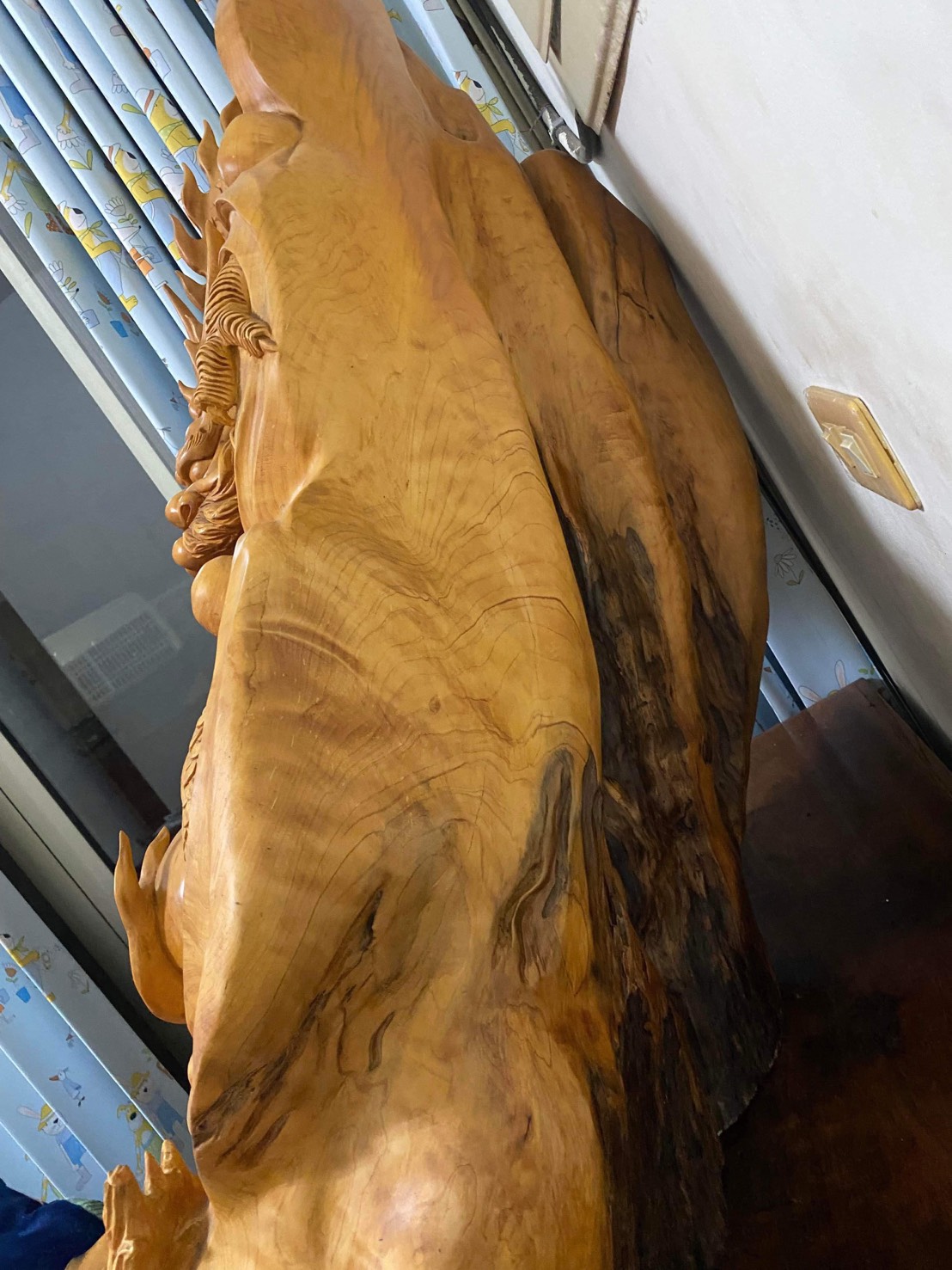 台灣黃檜木 龍雕