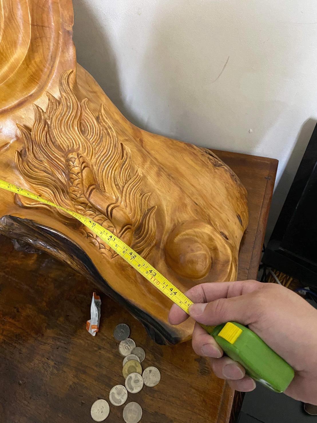 台灣黃檜木 龍雕