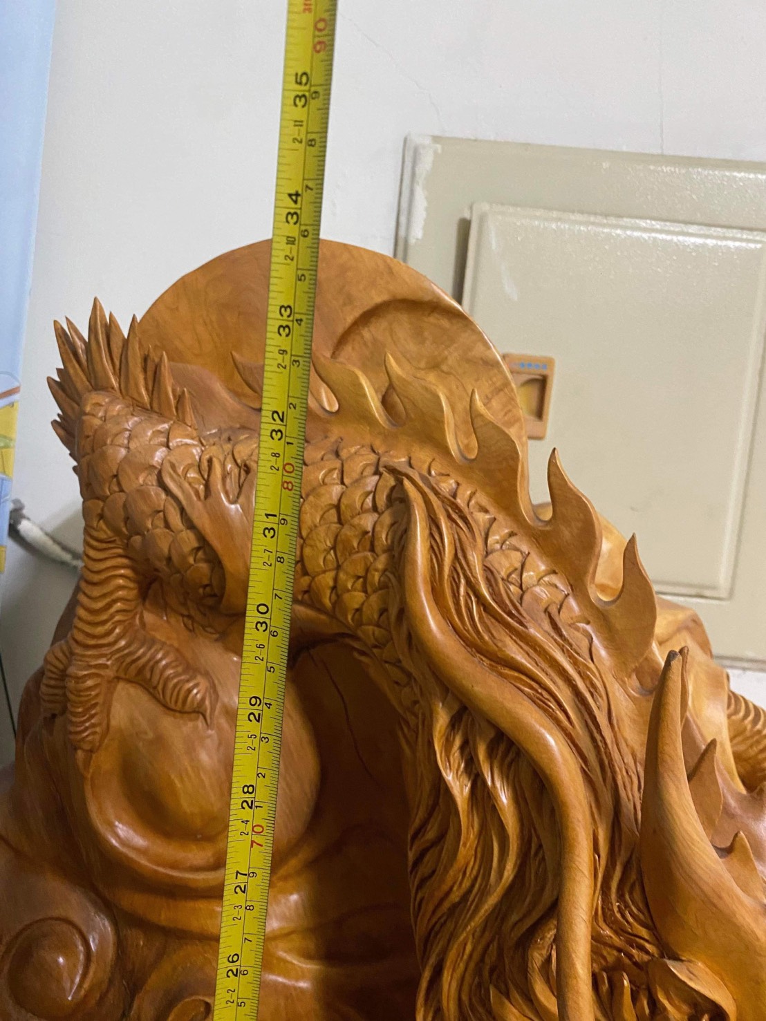 台灣黃檜木 龍雕